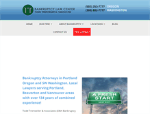 Tablet Screenshot of bankruptcylawctr.com
